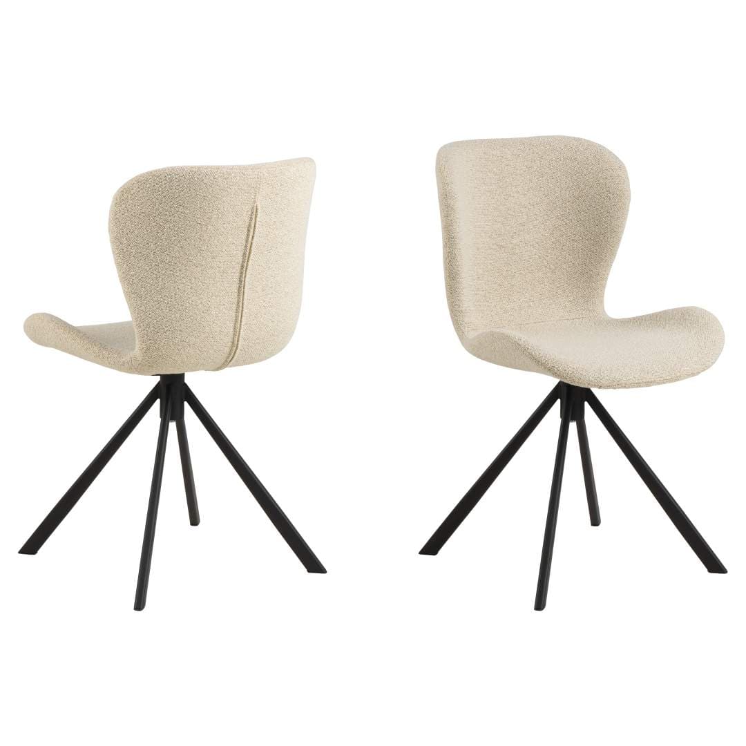 BatildaA1 Esszimmerstuhl Drehfunktion beige.