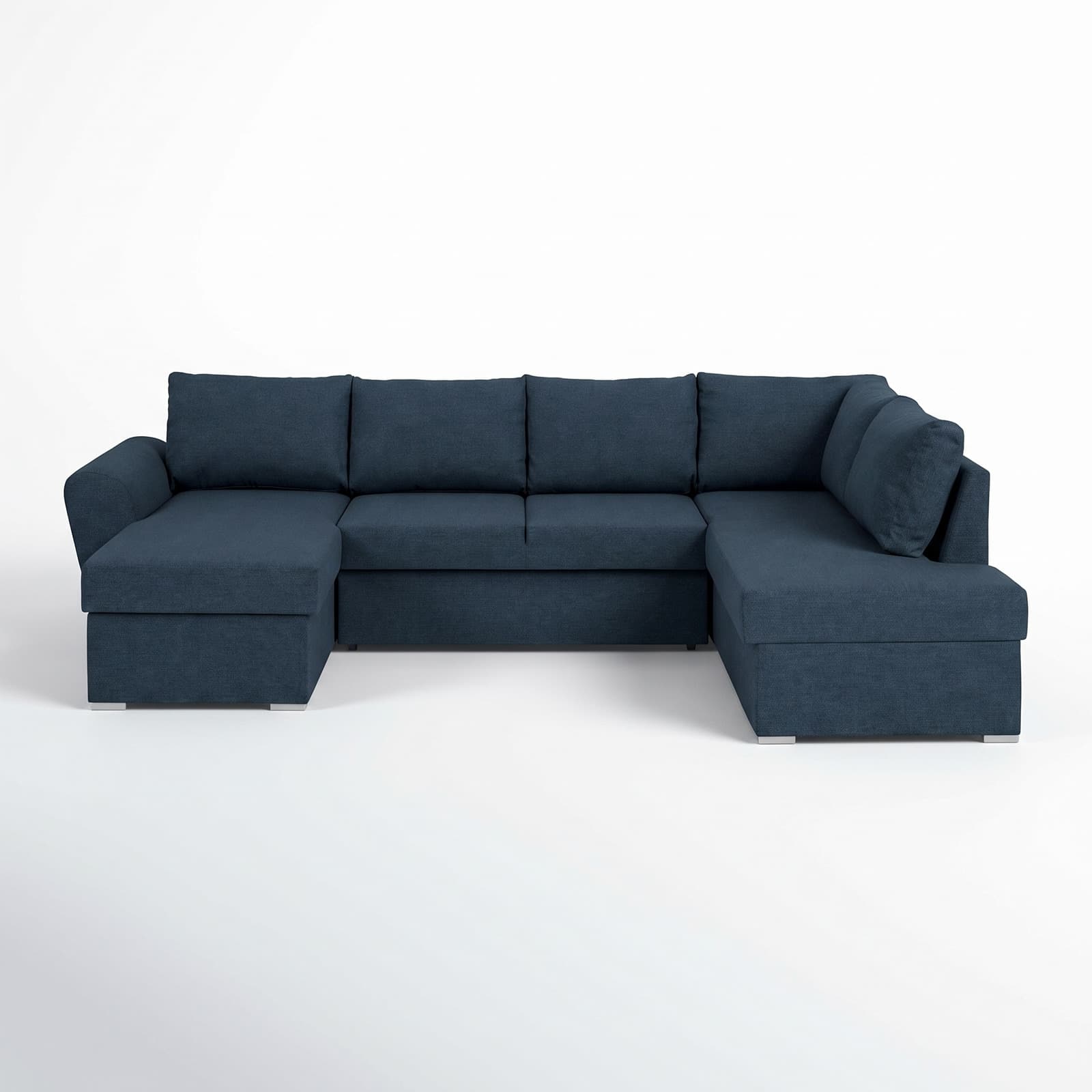 Stefan Schlafsofa Chaiselong links, blau.