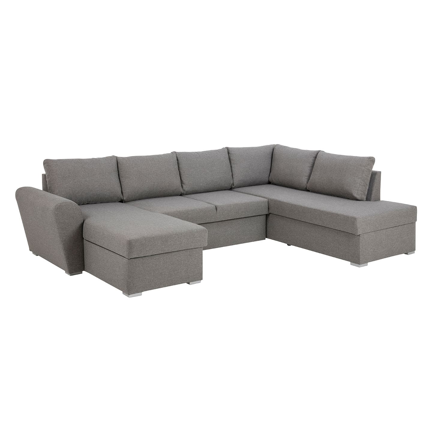Stan Schlafsofa Chaiselong links, lichtgrau.