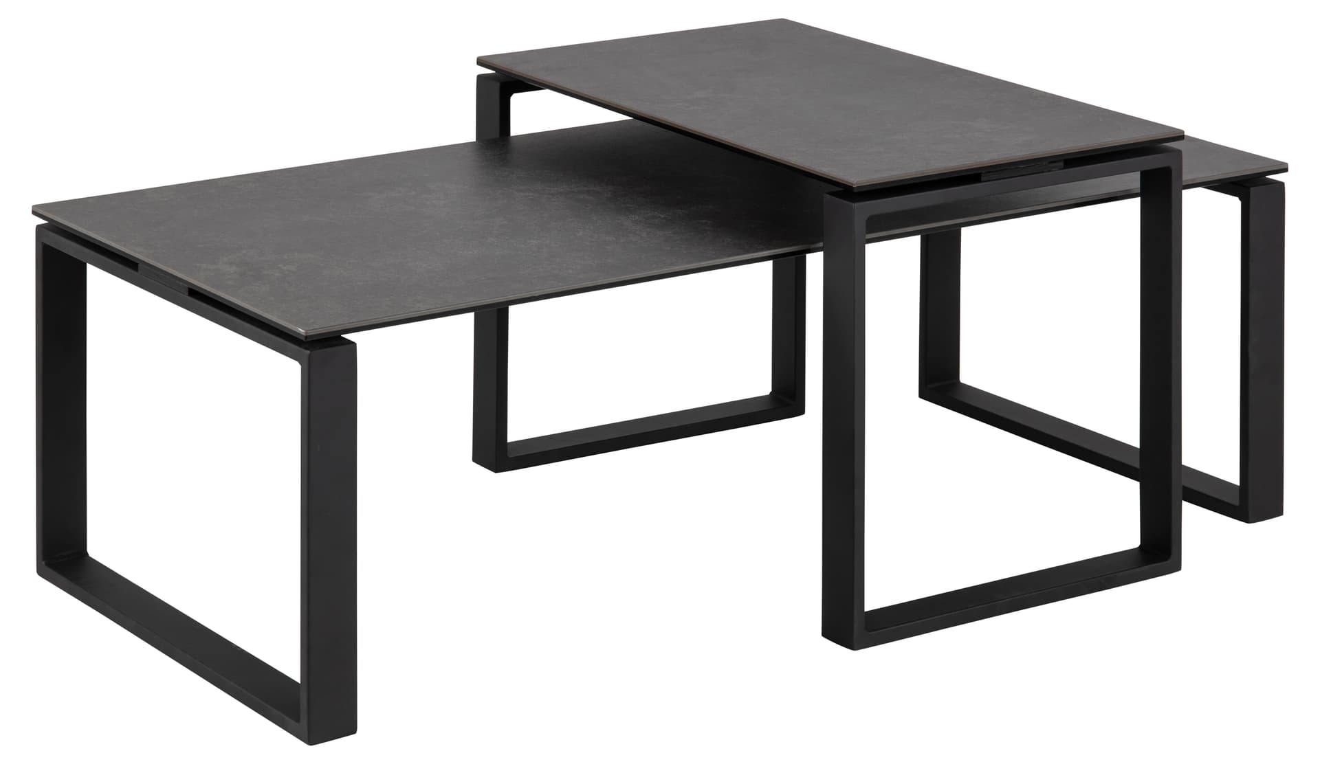 Kamma Couchtisch Set schwarz.