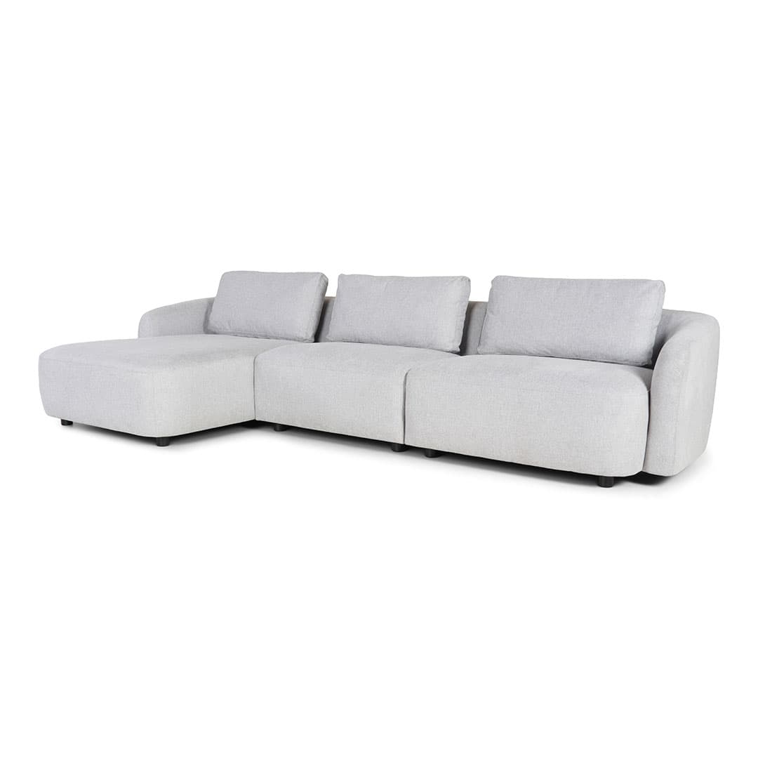 Bergen 2-Sitzer Sofa linksdrehend hellgrau.