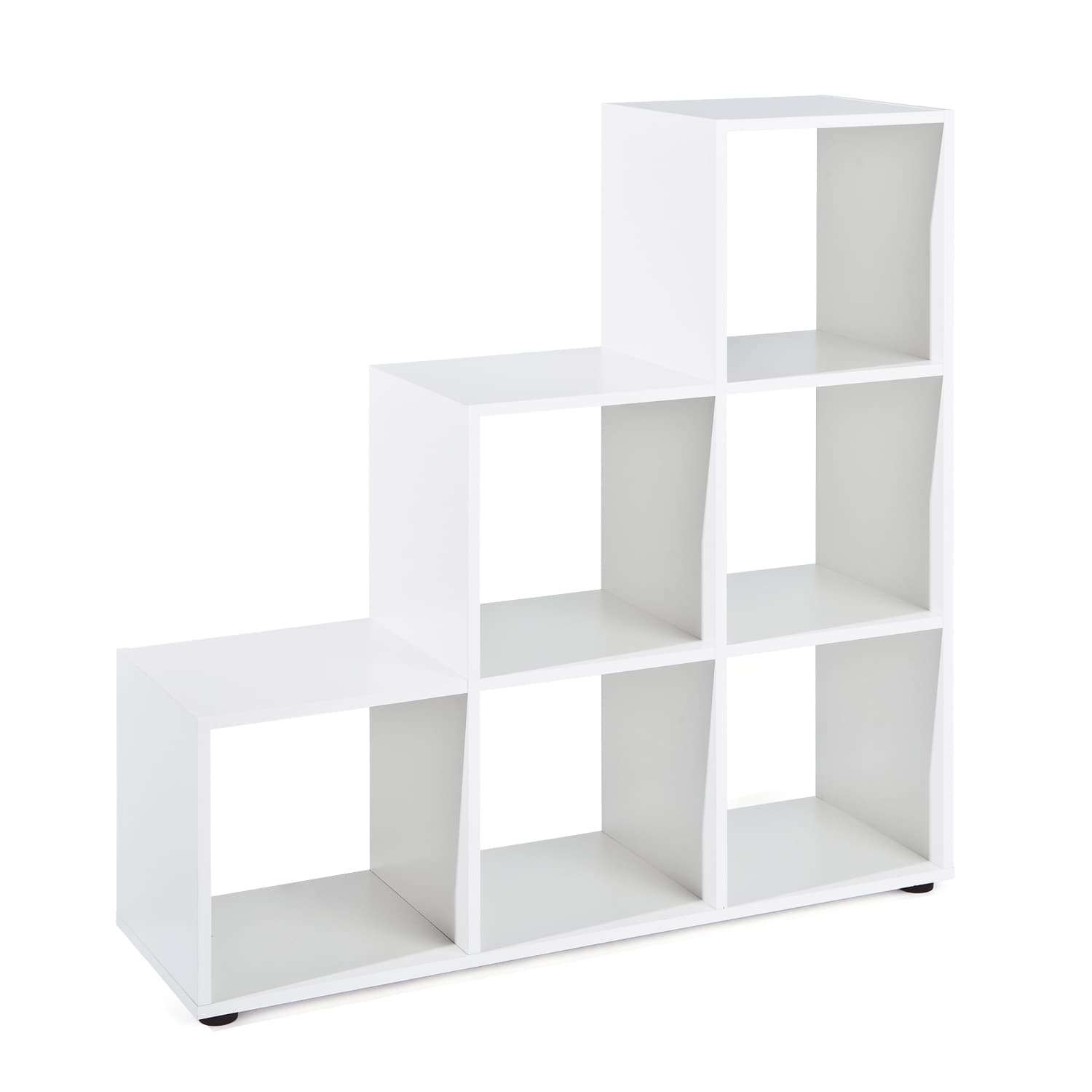 Cadora Regal Raumteiler, 6 Fächer weiss.