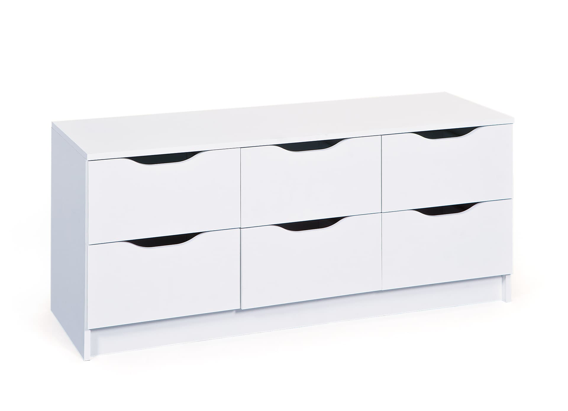 Wung Kommode 6 Schubladen, weiss.