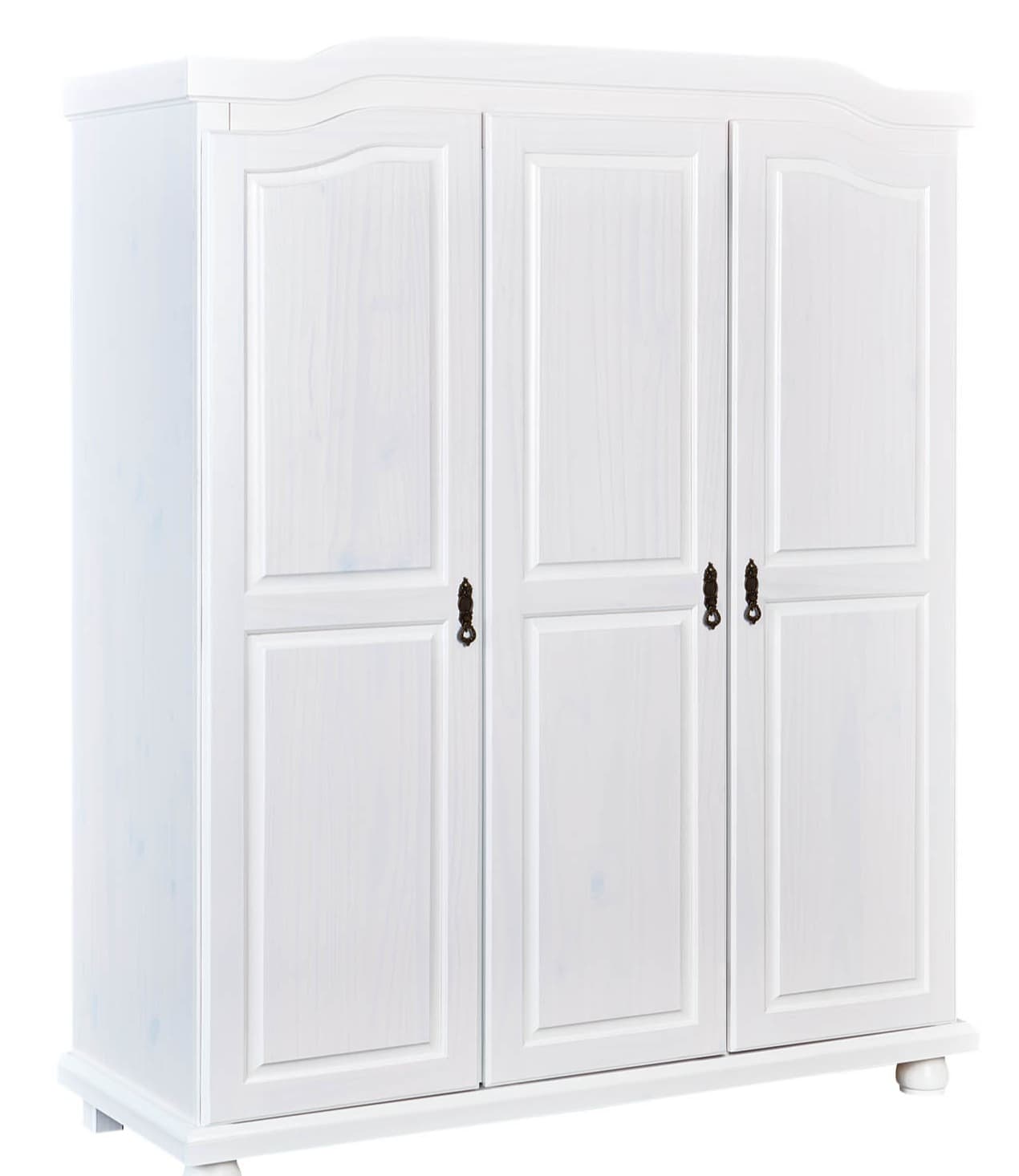Basil Kleiderschrank 3 Türen weiss.