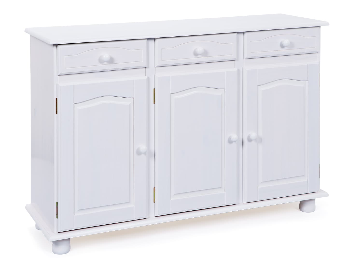 Livra Sideboard 3 Schubladen, 3 Türen, weiss.