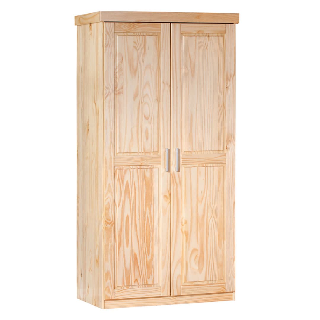 Leovra Kleiderschrank 2 Türen, natur.