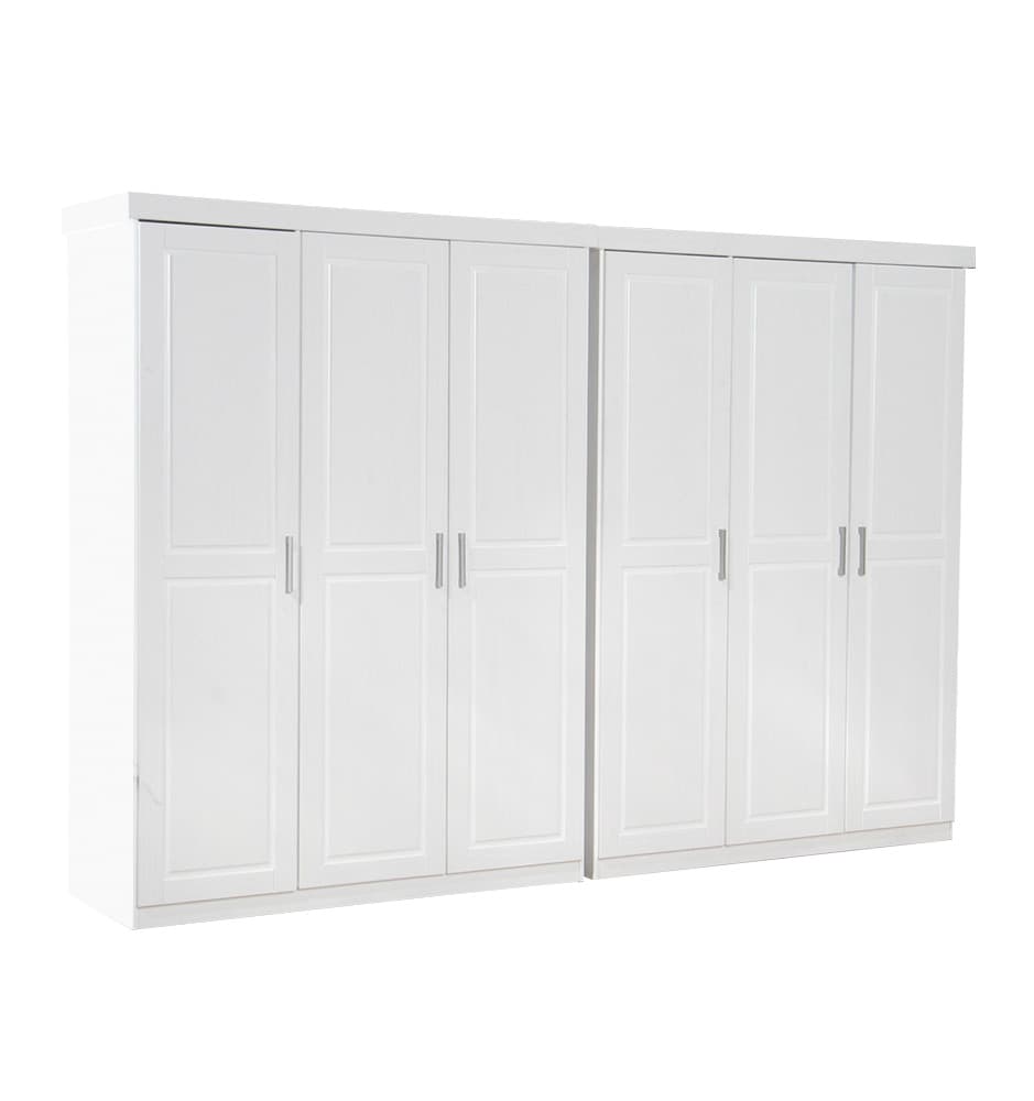 Magnus Kleiderschrank 6-Trg. Breite 280 cm, Höhe 190 cm weiß.