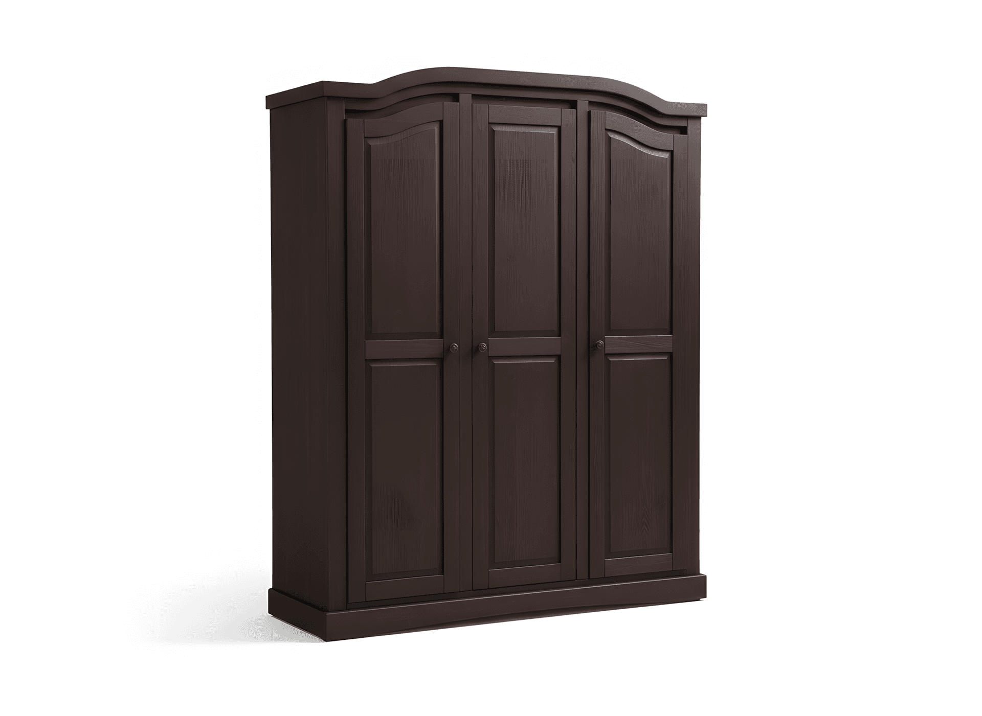 Rico Kleiderschrank 3-türig Breite 152 cm, Höhe 193, braun, gewachst/gebeitzt