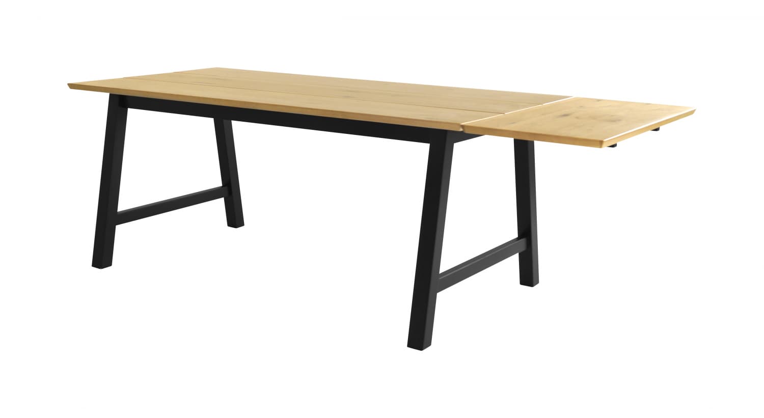 Eame Zusatzplatte, Breite 45 cm Wildeiche Furnier.