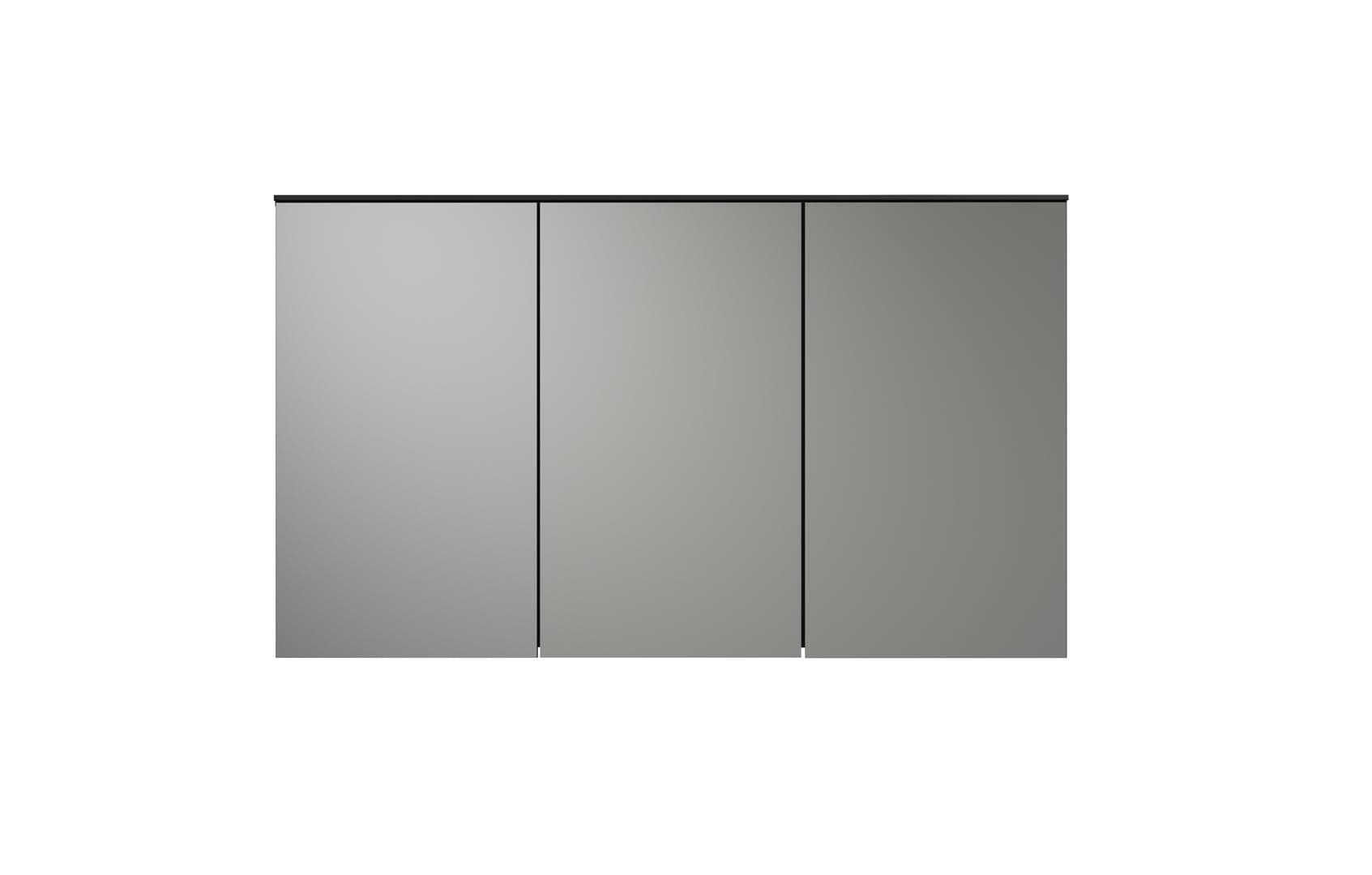 Synnax Spiegelschrank Bad 3 Spiegeltüren grau.