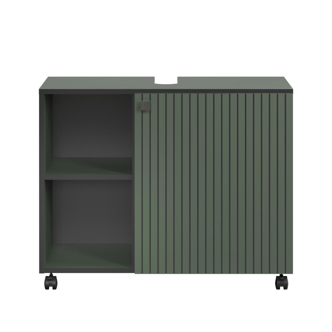 PureBliss Waschbeckenunterschrank grün.