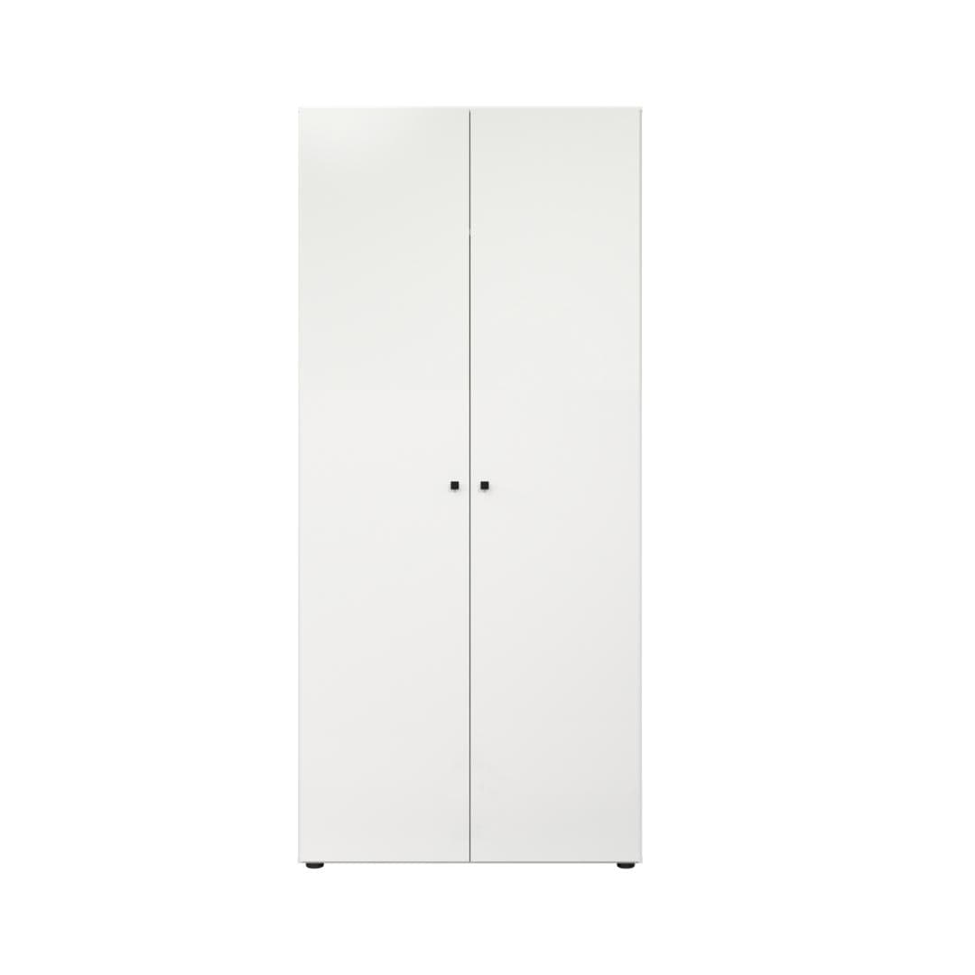 Basics Kleiderschrank 2 Türen weiß.