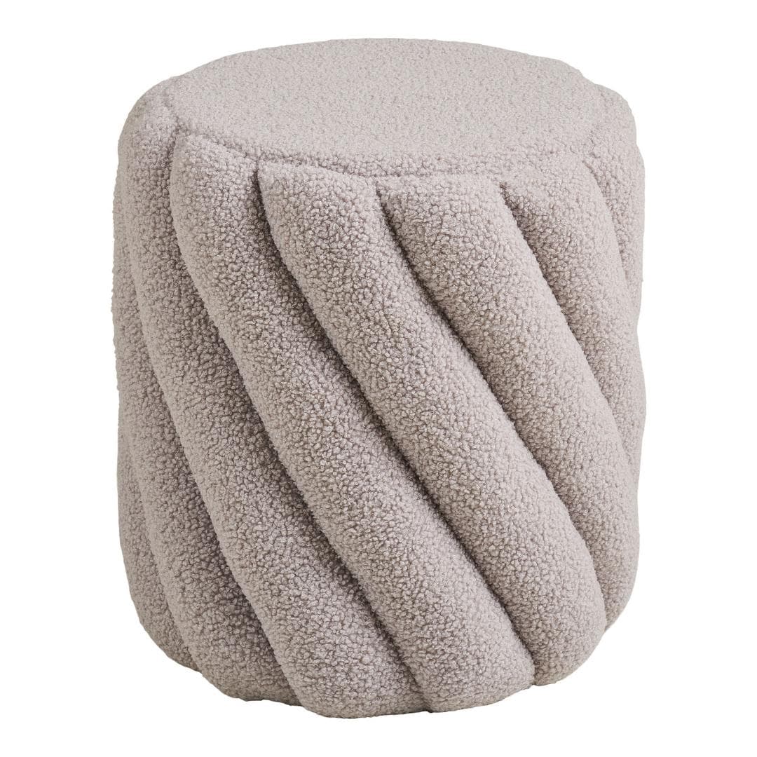 Freja Pouf Ø38cm grau.