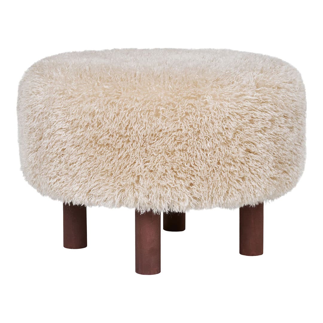 Inverness Pouf Ø50cm braun.