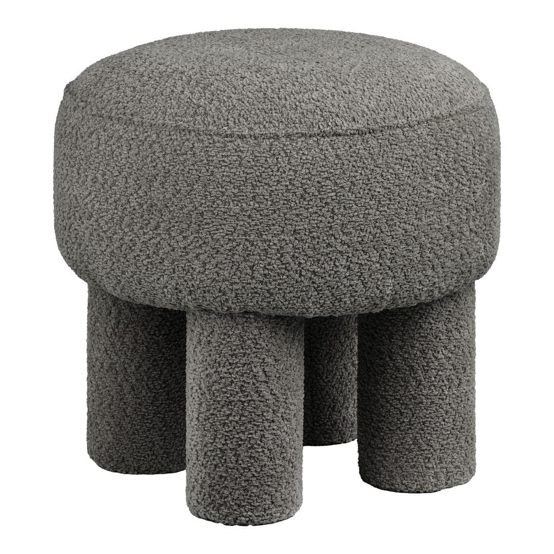Frida Pouf Ø43cm koksgrau.