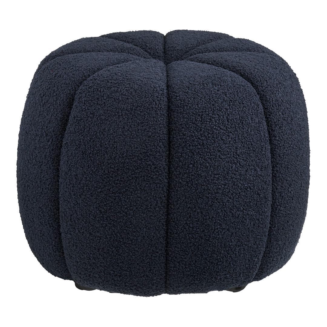 Fina Pouf Ø48cm blau.