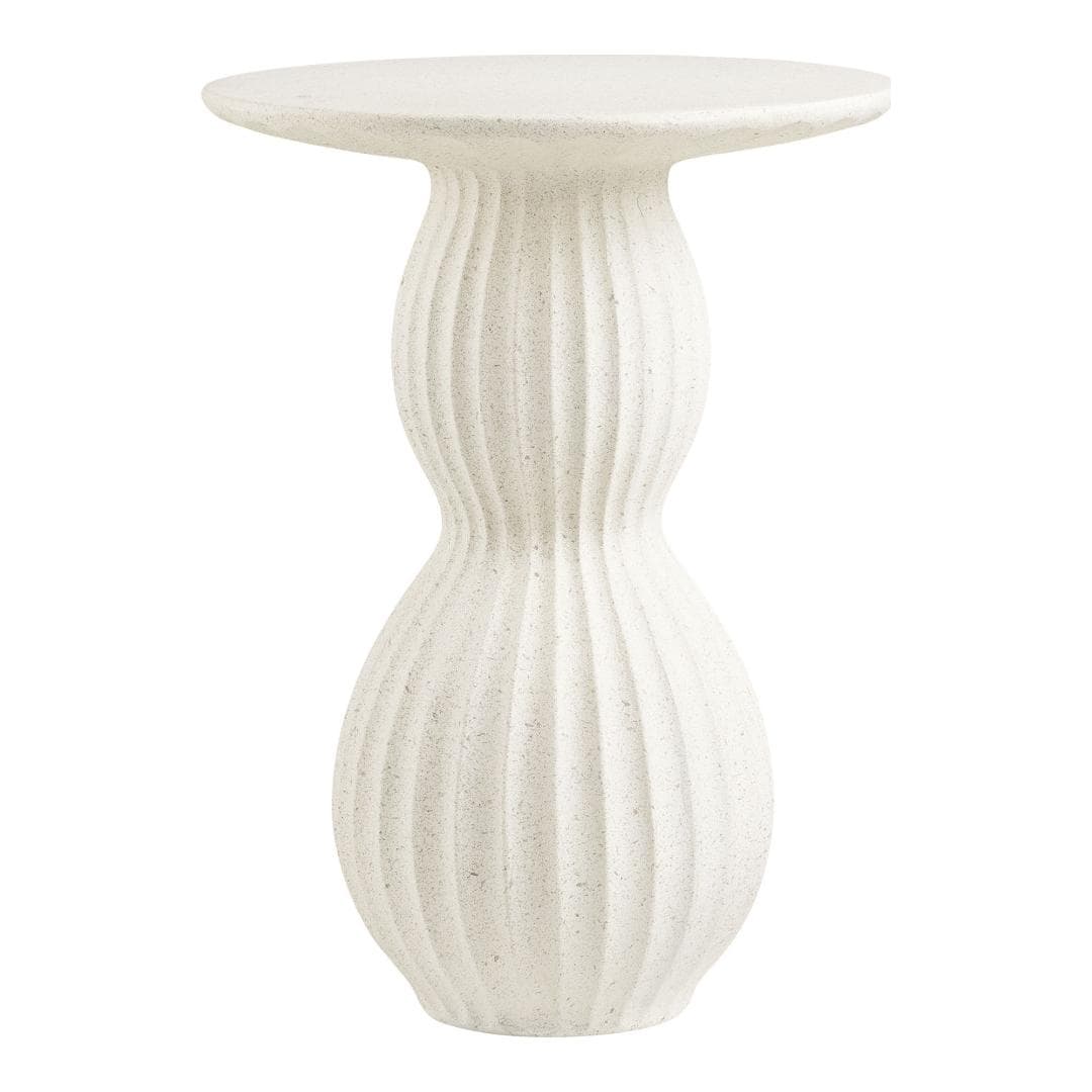 Irma Couchtisch Beistelltisch Ø40cm weiß.