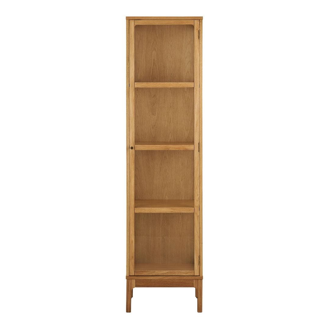 Vigga Vitrinenschrank 1 Glastür Eiche.