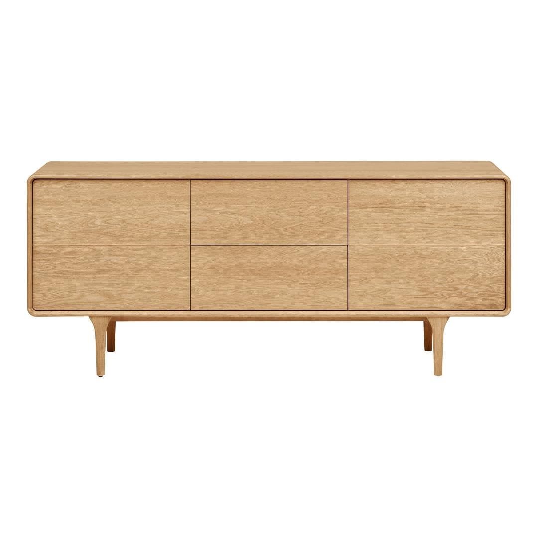 Karna Sideboard 2 Türen, 2 Schubladen Eiche.