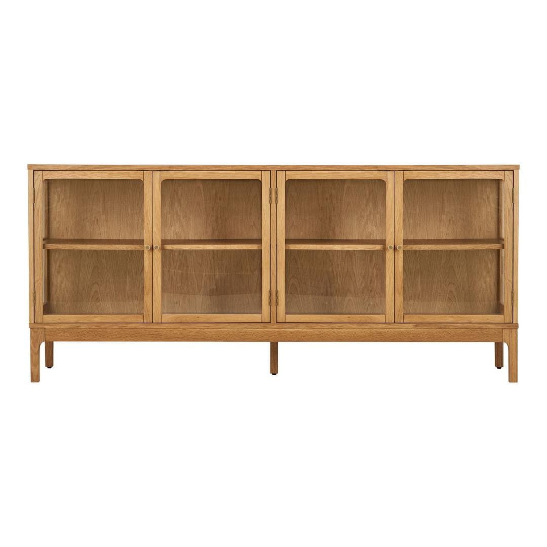 Vigga Sideboard 4 Glastüren 1 Regal eiche.