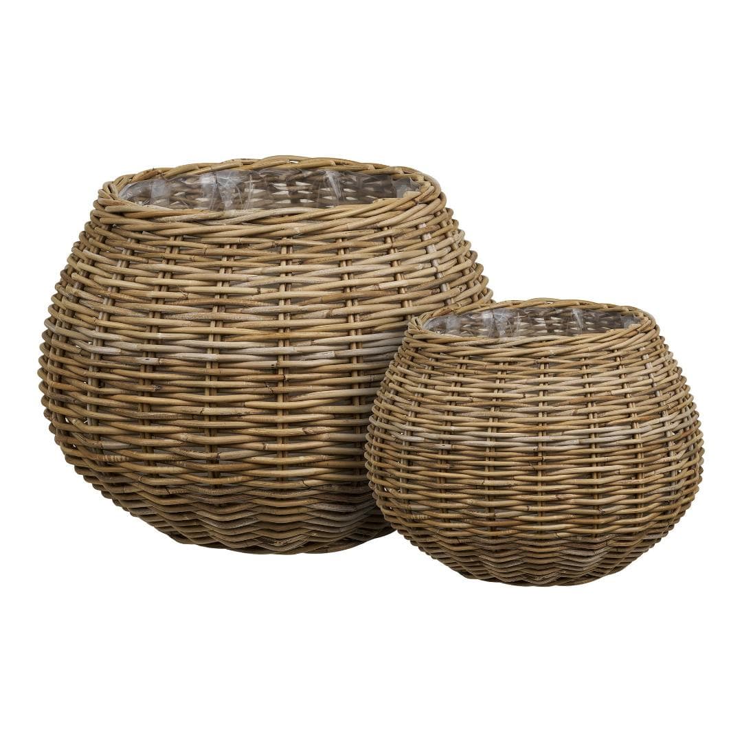 Juna Korb Set mit 2 natur.