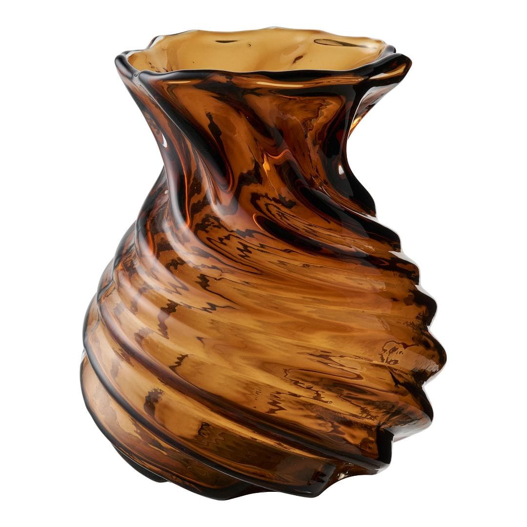 Ruth Vase Ø16cm braun.