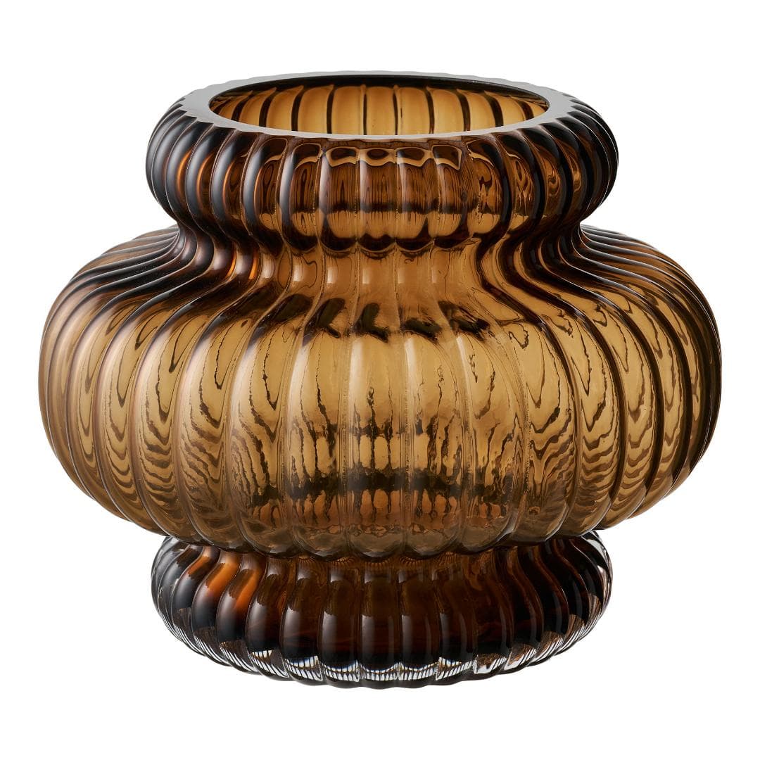 Saga Vase Ø20cm braun.