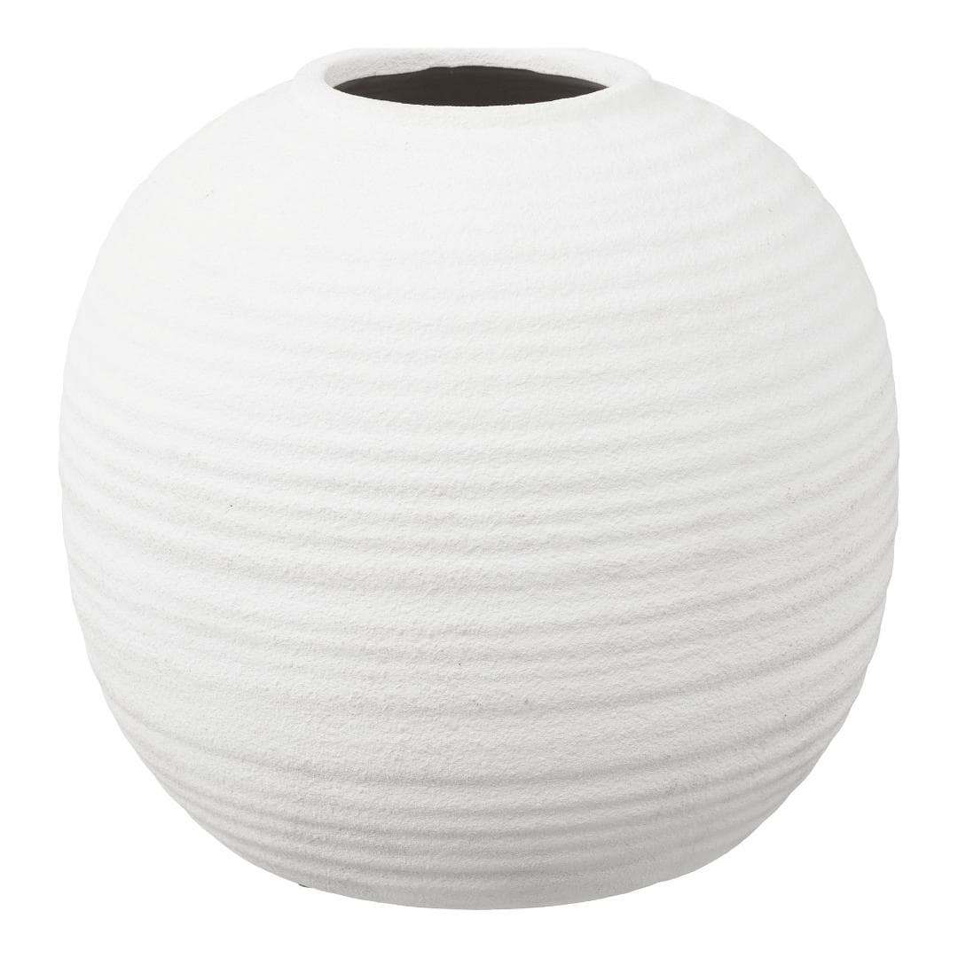 Sona Vase Ø30cm weiß.
