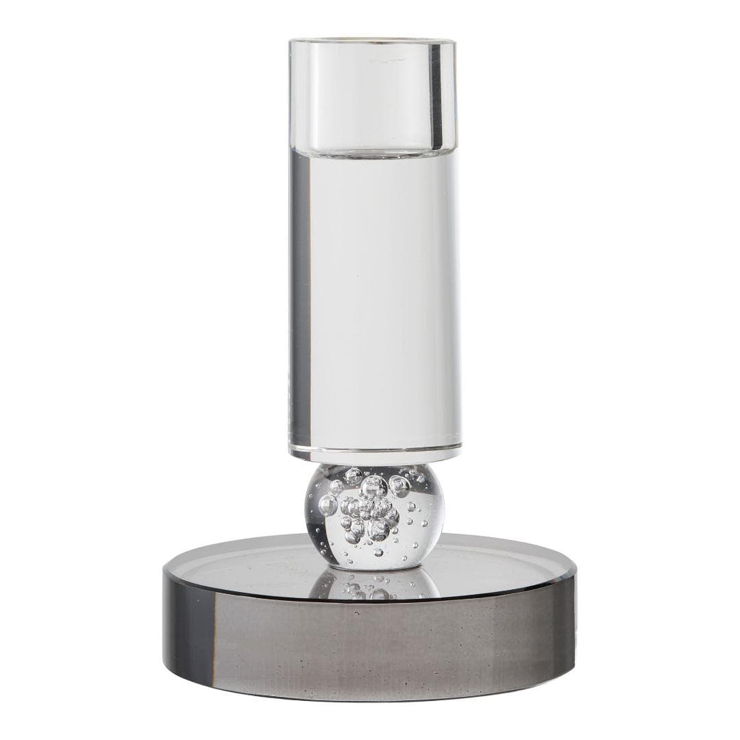 Vina Kerzenhalter Ø9cm grau, weiß.