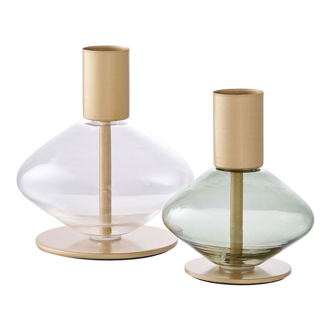 Cinfães Kerzenhalter Set von 2 Glas.