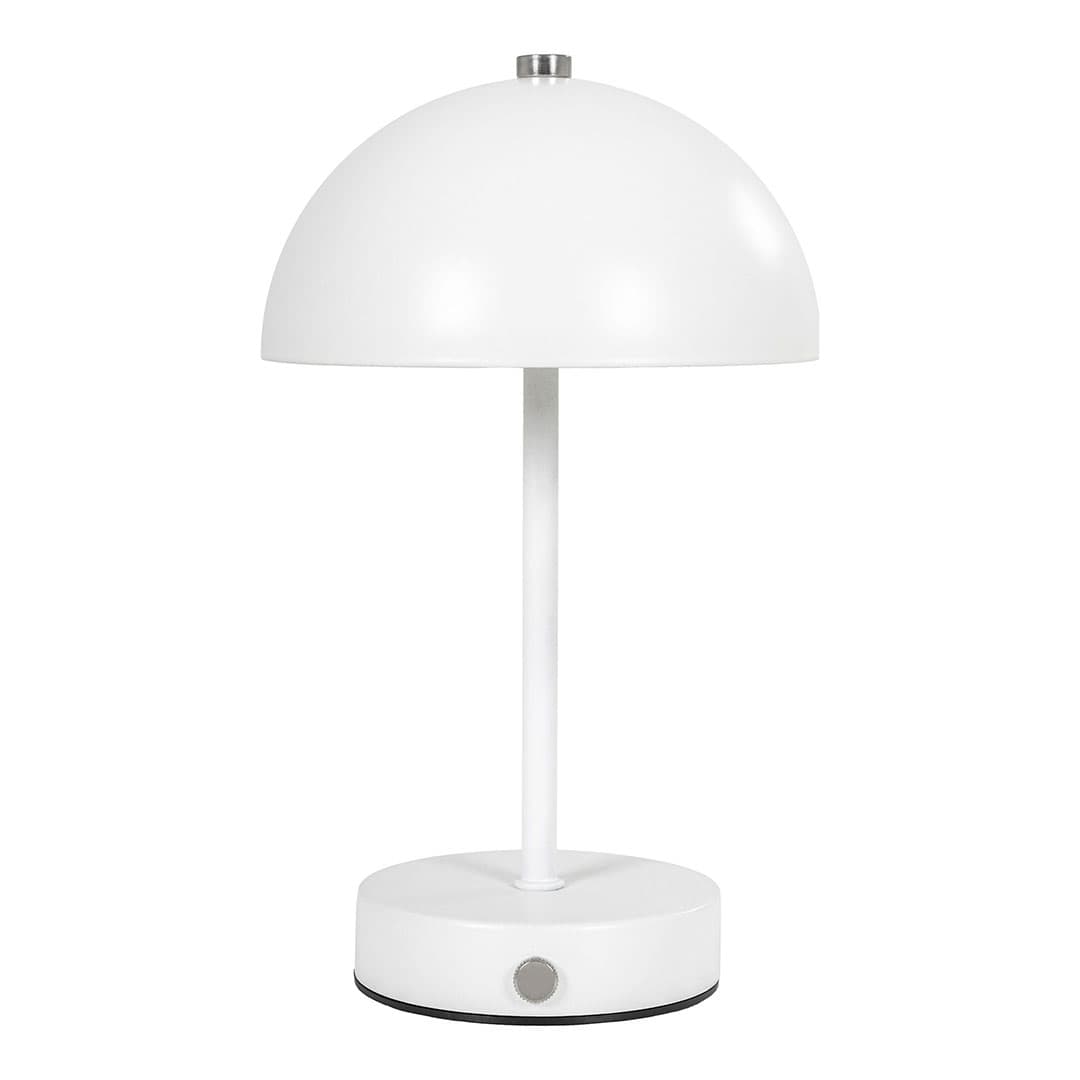 Holt Tischlampe LED wiederaufladbar weiß.