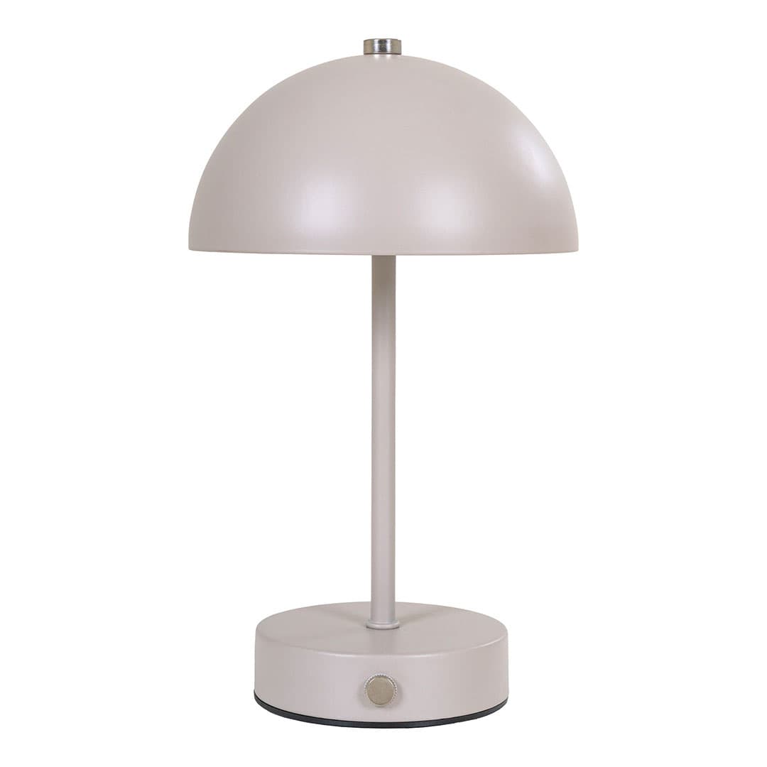 Holt Tischlampe LED wiederaufladbar sandfarben.