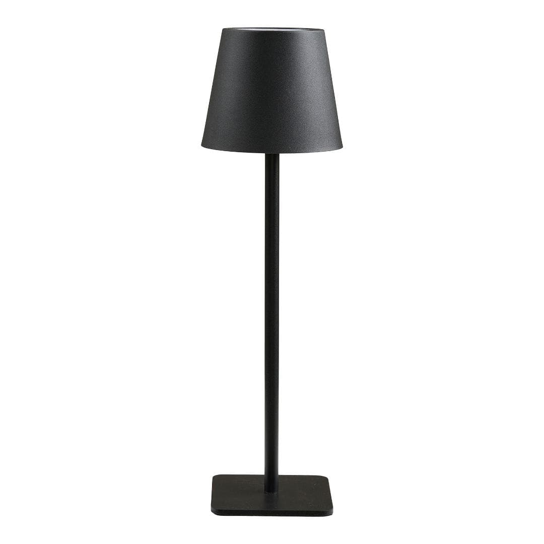 Senta Tischlampe wiederaufladbar schwarz.