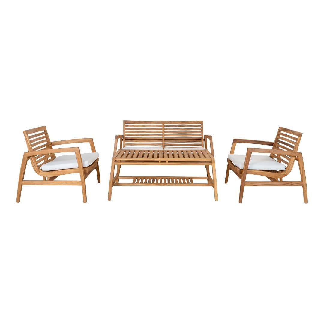 Sanna Loungeset inkl. Kissen Teak.