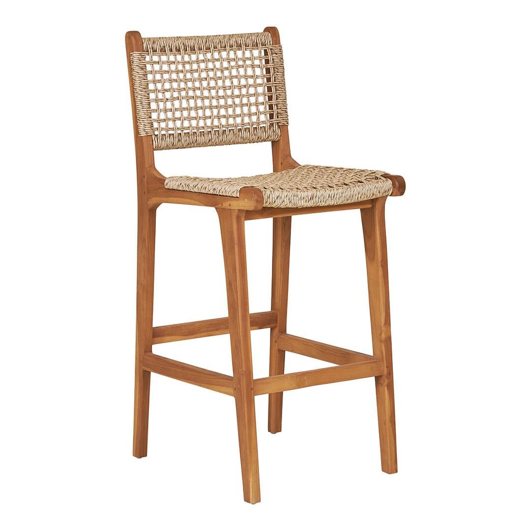 Derby Barhocker Teak, Polyrattan.