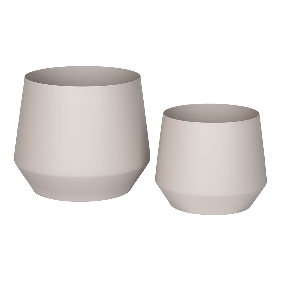 Trofa Blumentopf Set von 2 sandfarben.