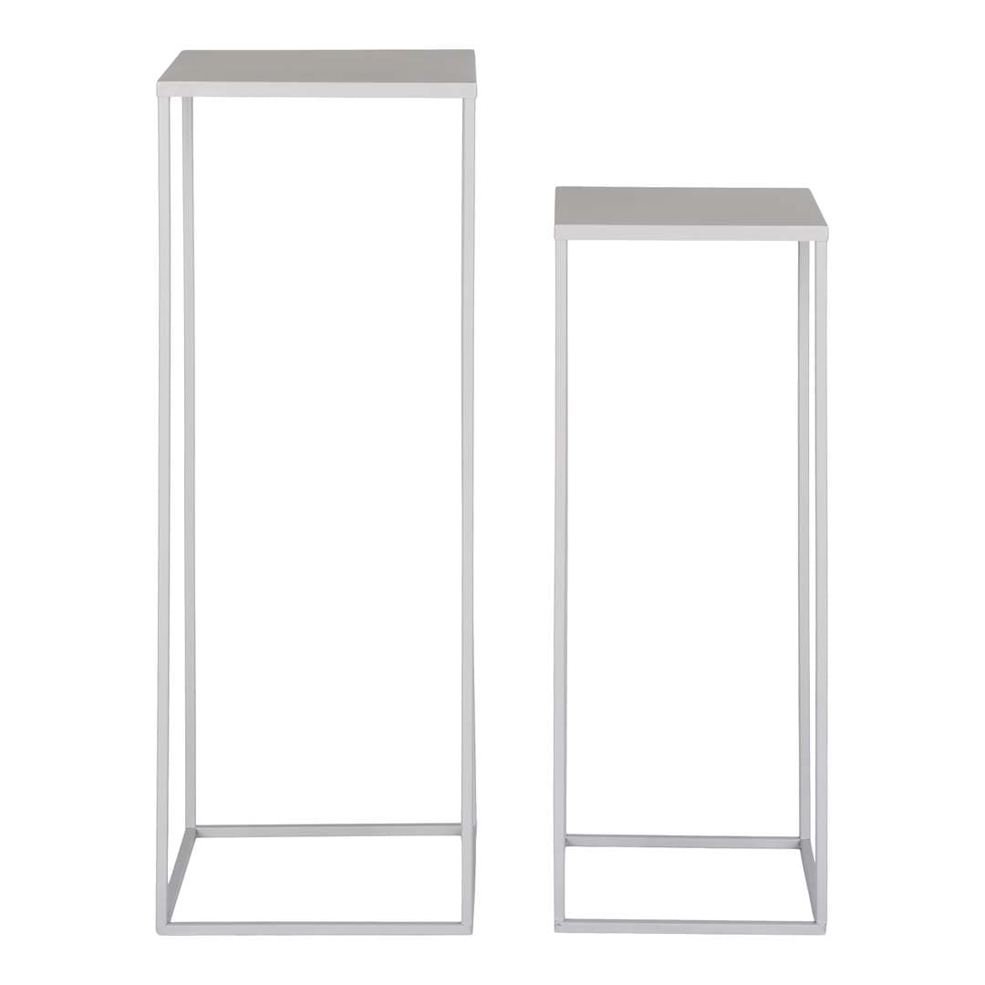 Beja Blumenstand Satz von 2 Stk. grau.