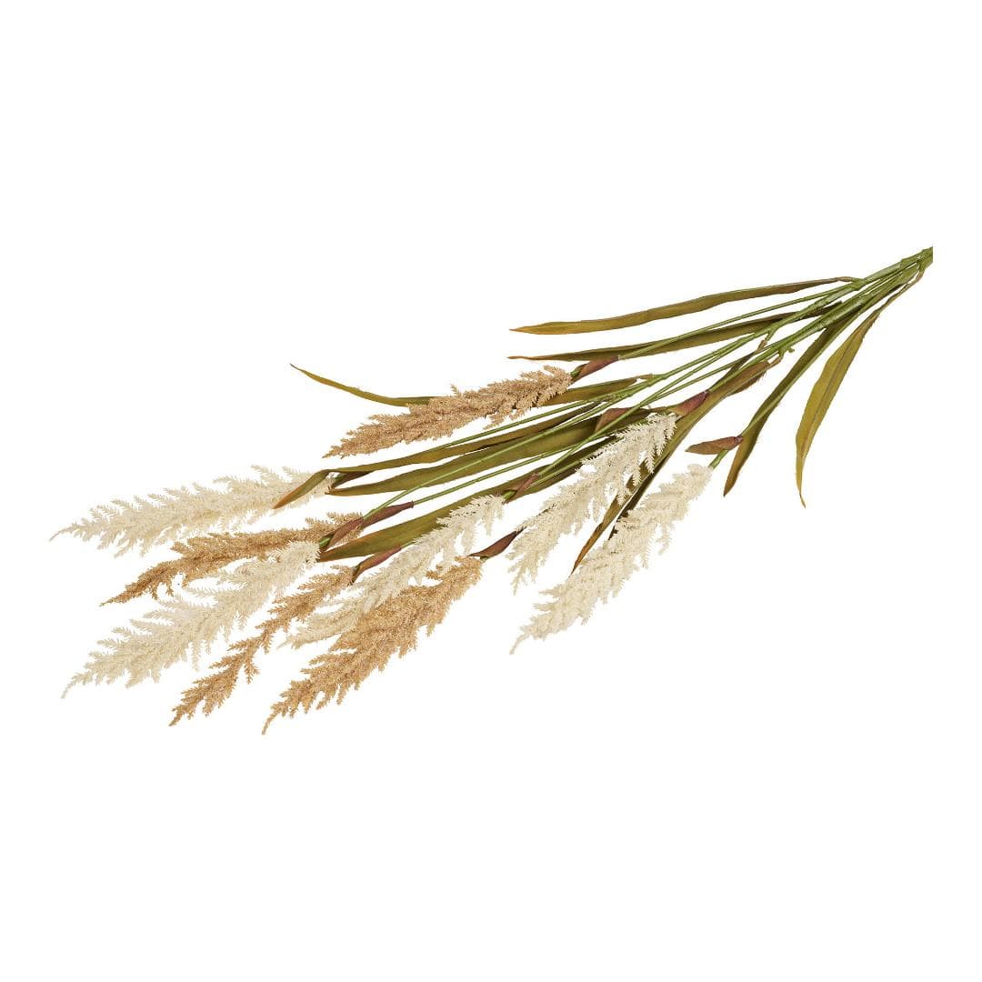 Gras künstliche Pflanze Höhe 130cm beige.