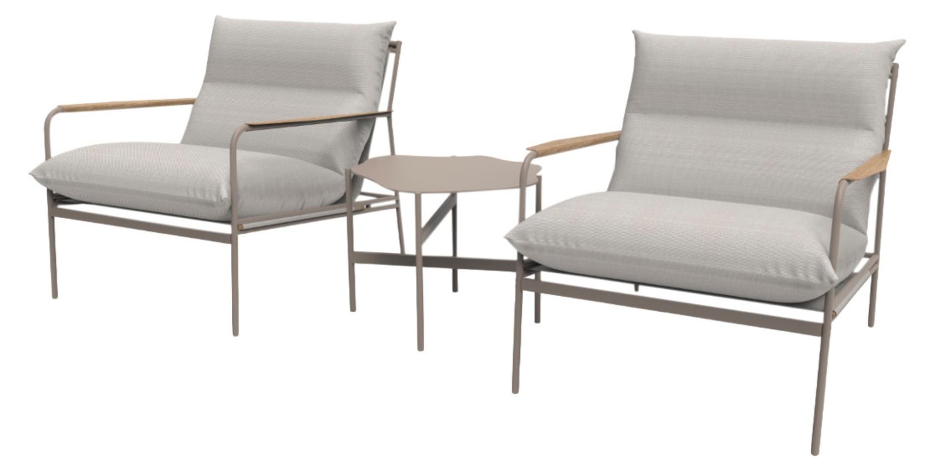 Madison Lounge-Set mit Kissen beige.