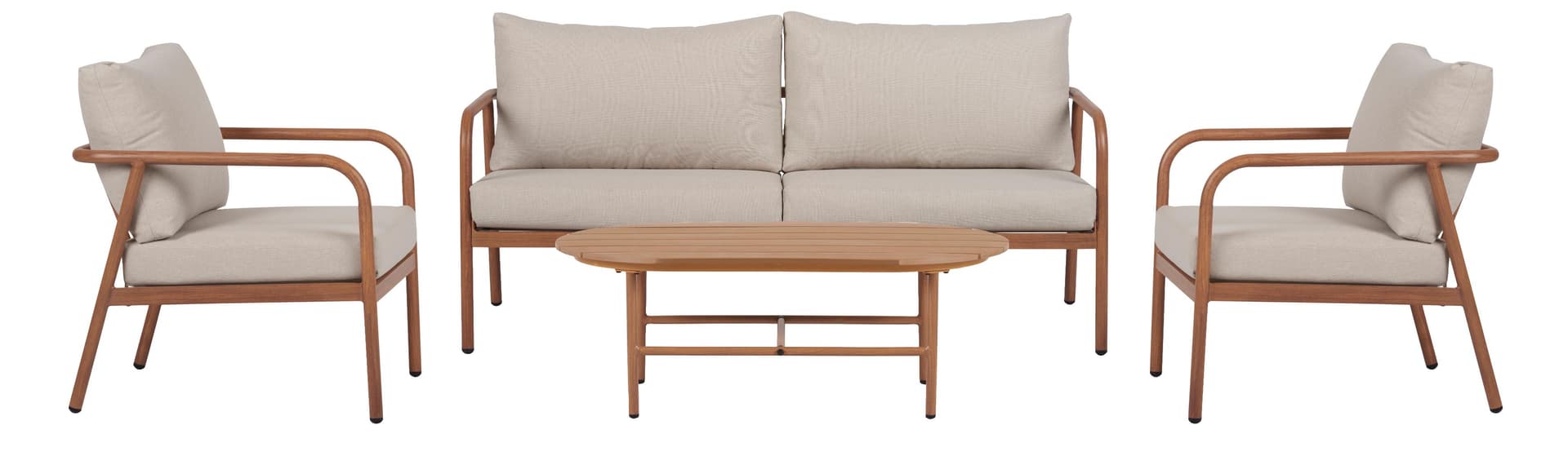 Olga Sofa-Set mit Kissen natur.