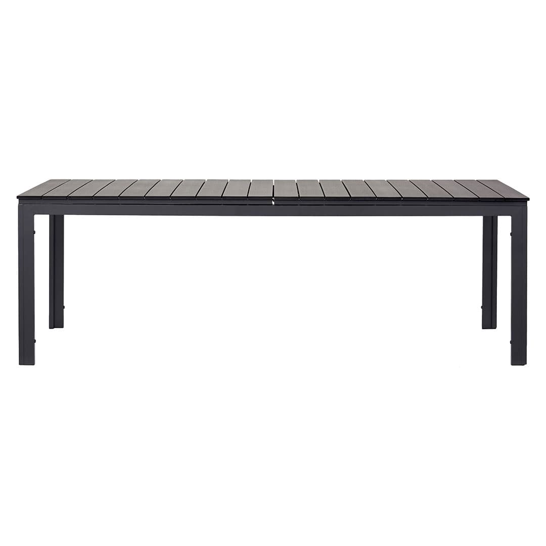 Willy Gartentisch ausziehbar 95x230/287 cm schwarz.