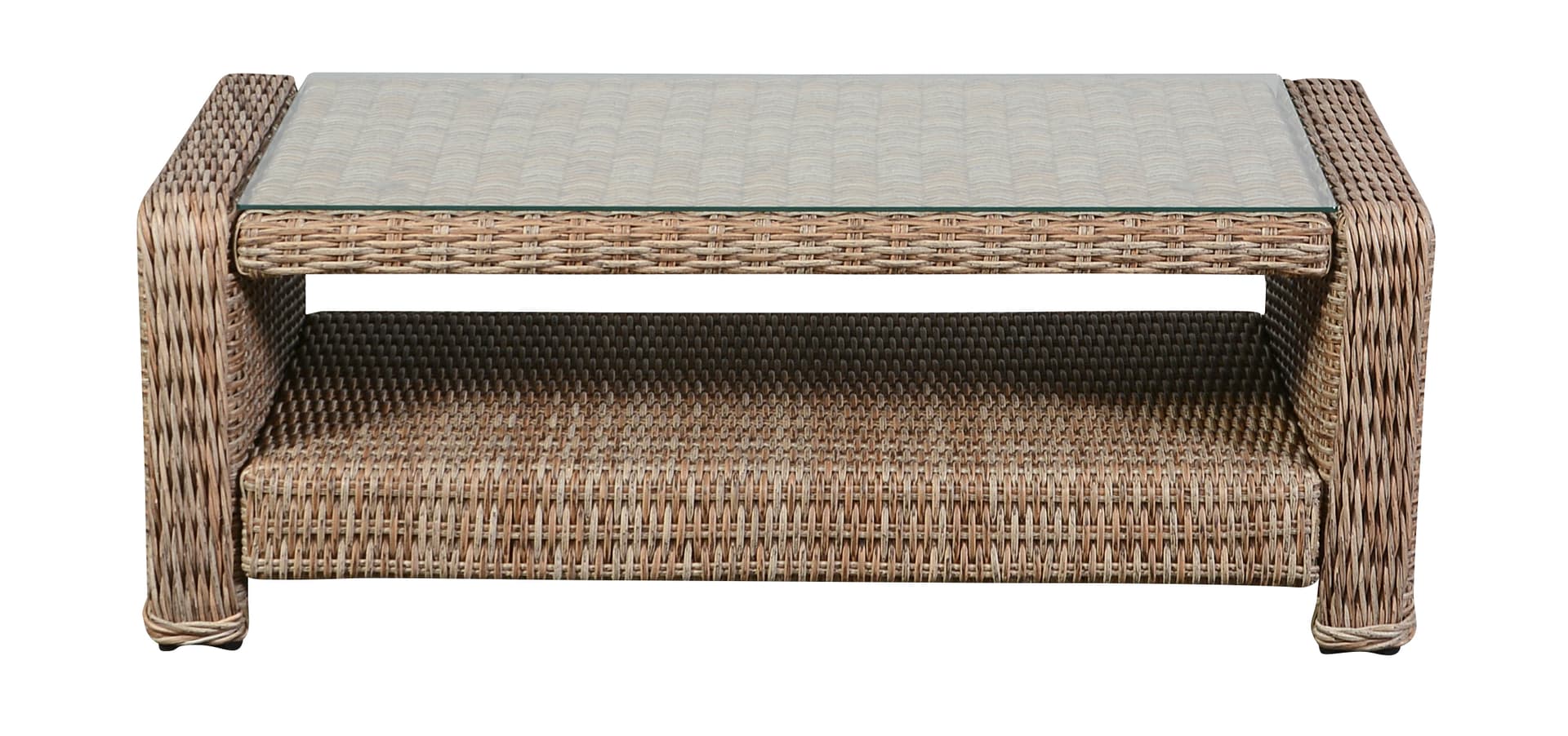 Gram Couchtisch Garten mit Glasplatte, natur.