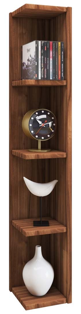 HonsaStand Regal 4 Ablagen Nussbaum dekor.