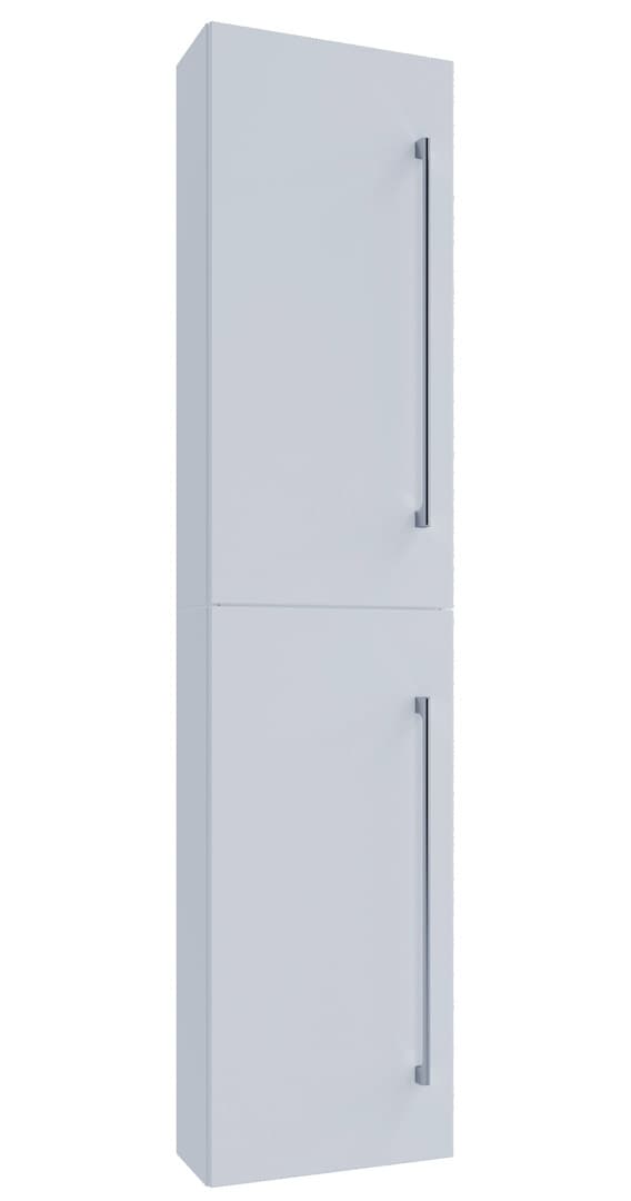 VCB6 Badschrank hoch mit 2 Türen Weiß.