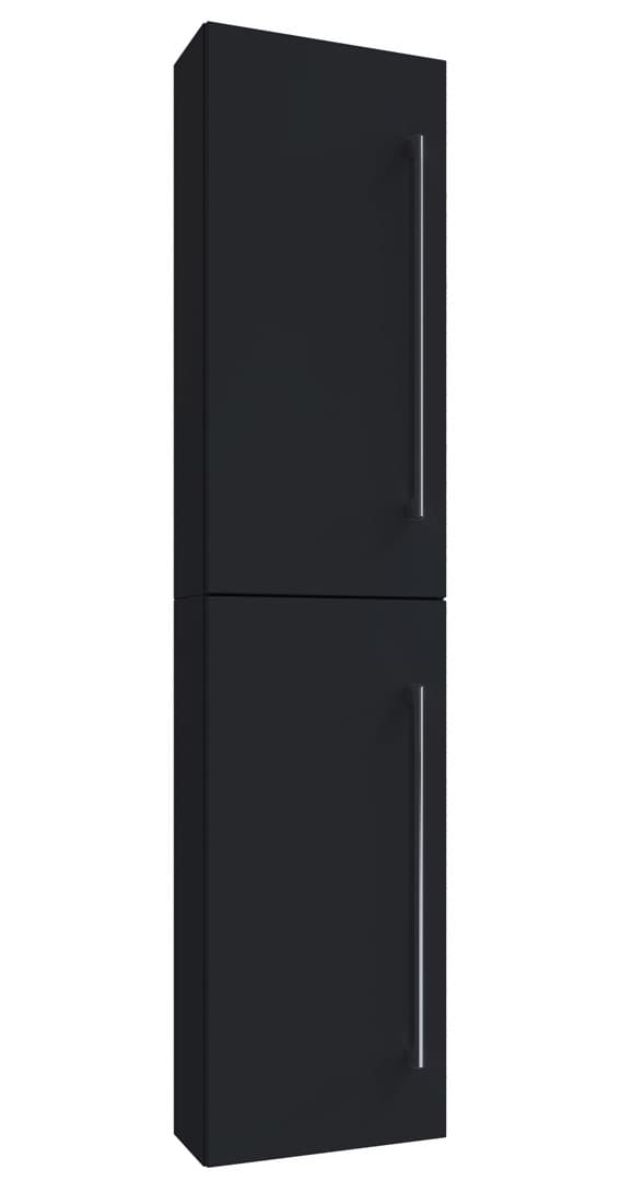 VCB6 Badschrank hoch mit 2 Türen Schwarz.