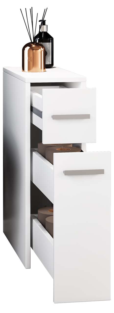 Zalo Hochschrank Bad weiß.