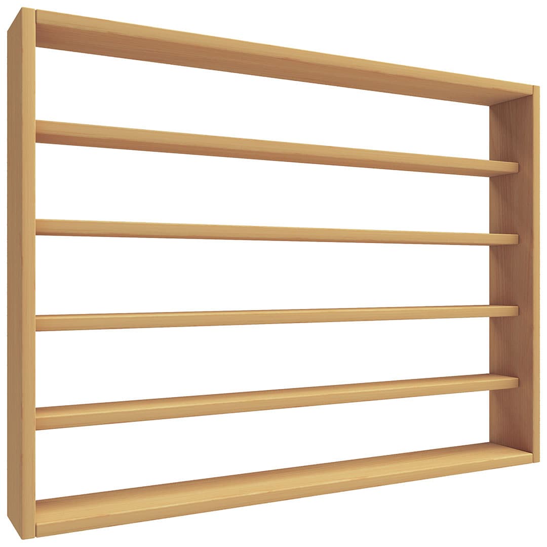 Esaldi Küchenregale 80 cm 5 Ablagen Buche dekor.