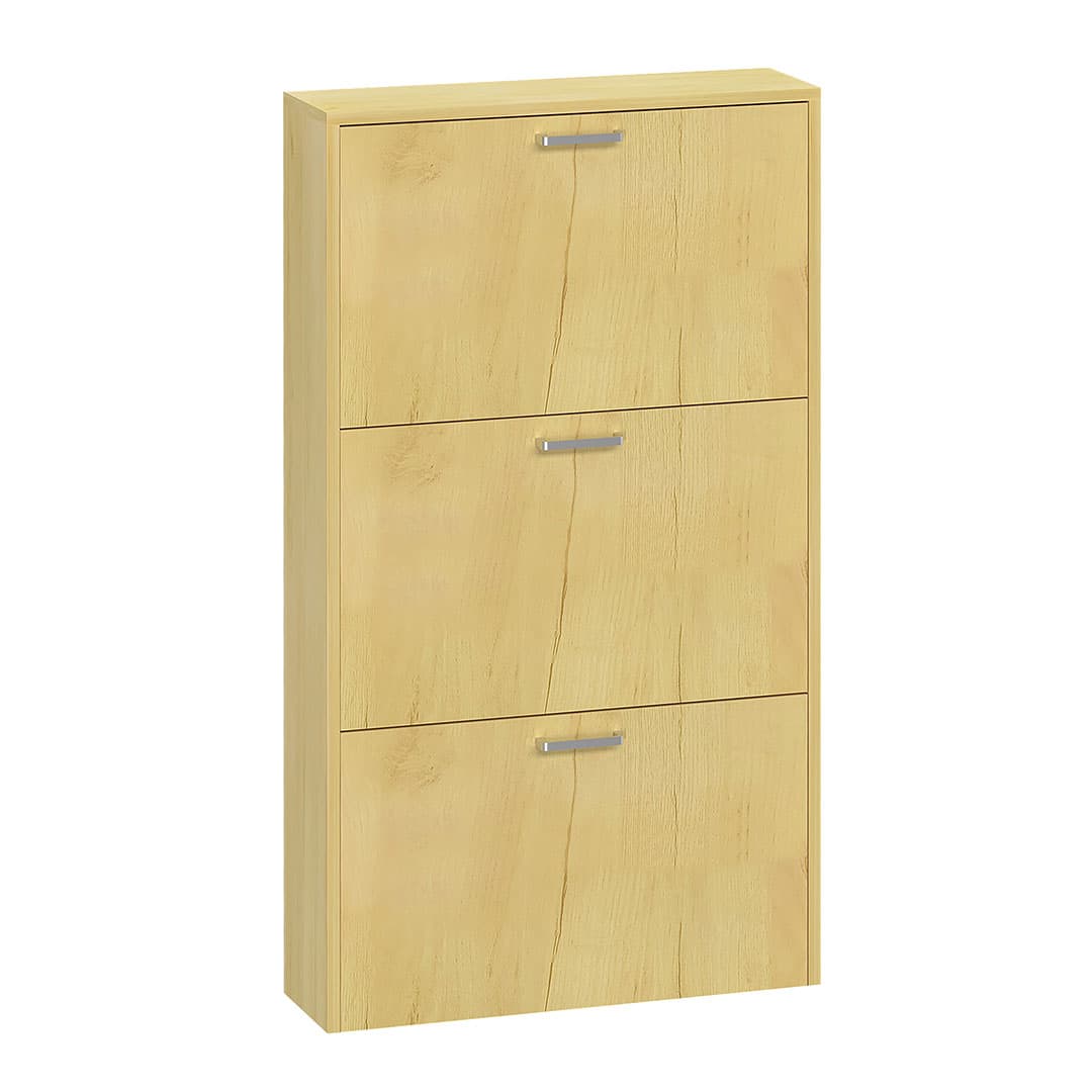 SulosM Schuhschrank 3 Türen Eiche dekor.
