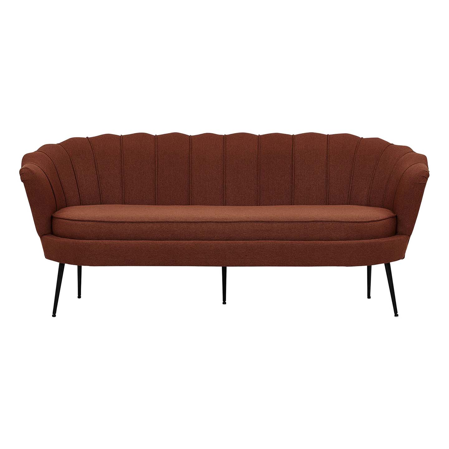 Calais Sofa 3 Personen rot.