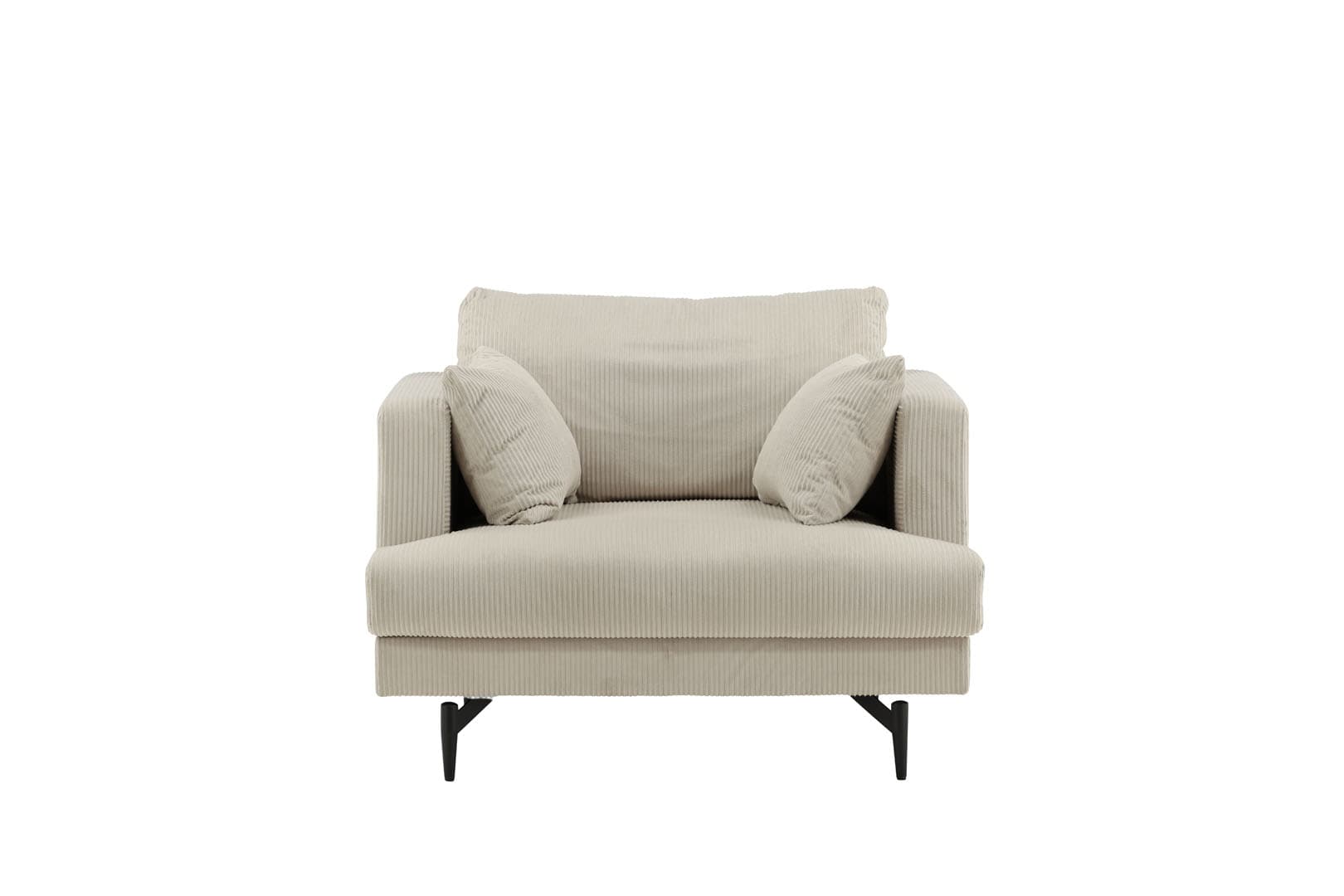Sofia Sessel Samt beige.